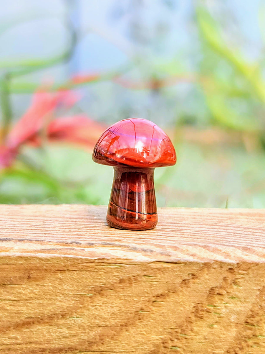 Mini Red Jasper Crystal Mushroom