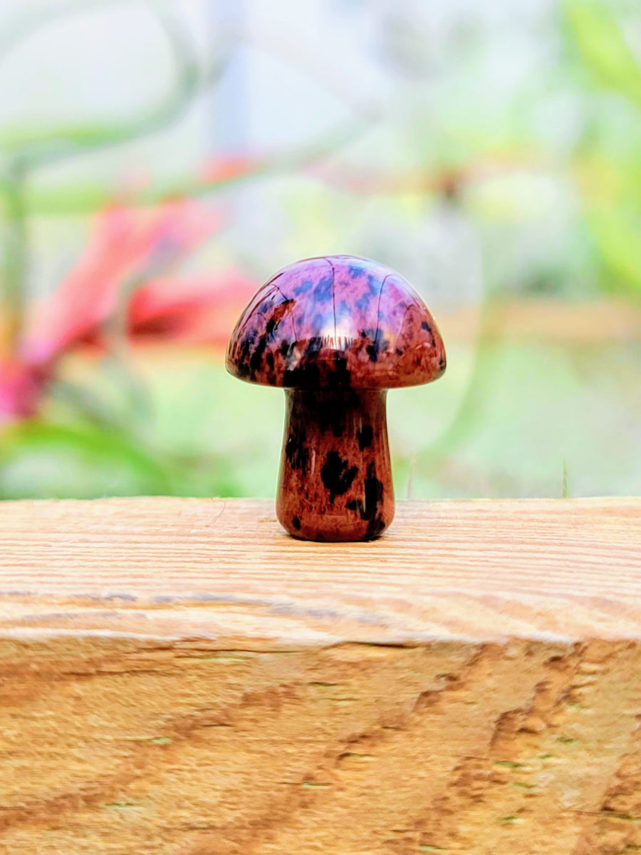 Mini Mahogany Obsidian Crystal Mushroom