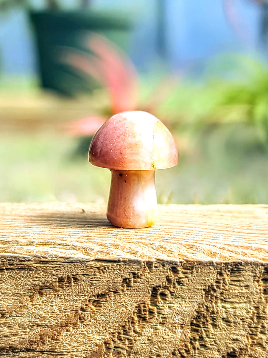 Strawberry Quartz Crystal Mushroom