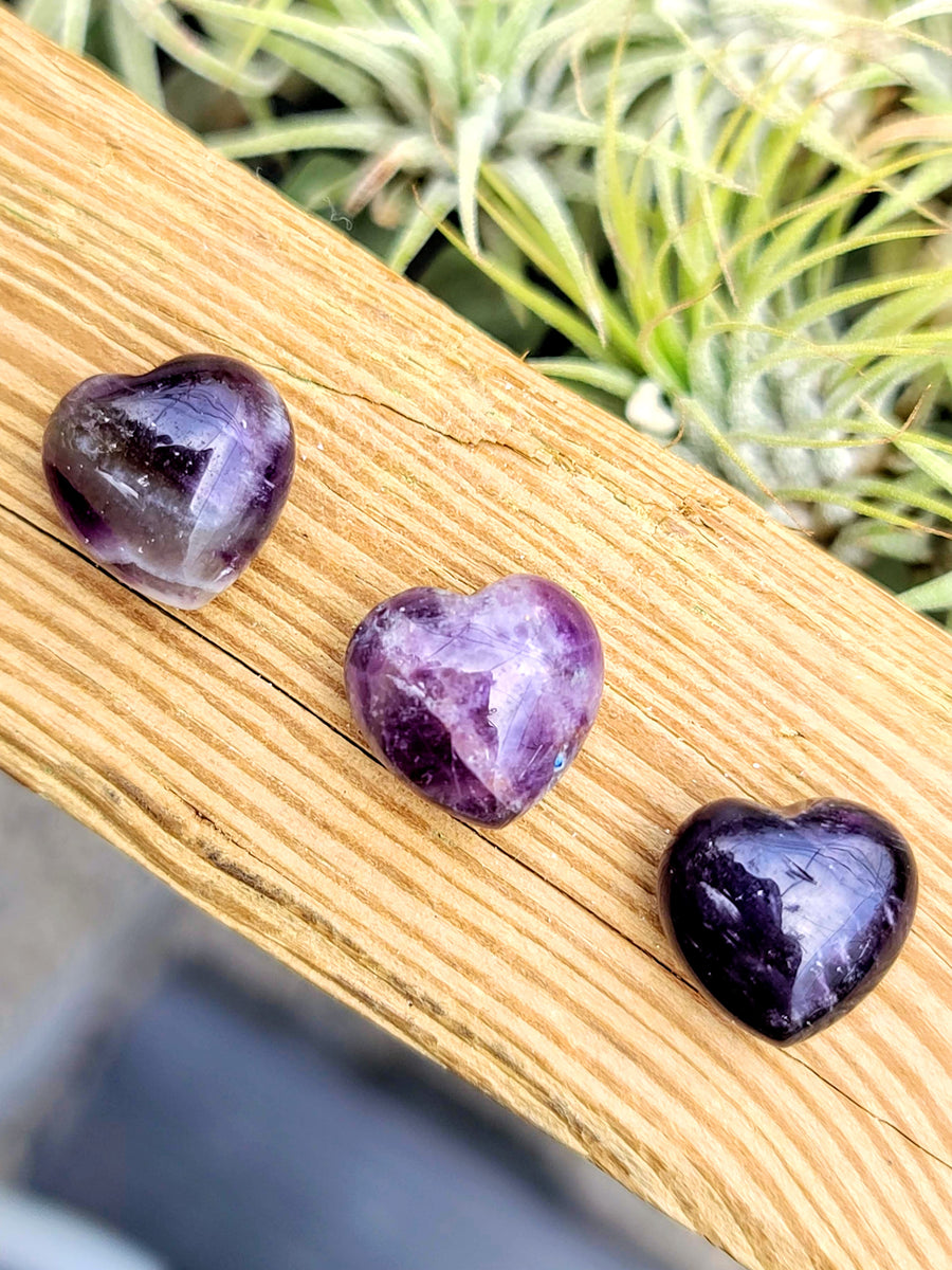 Mini Amethyst Crystal Heart