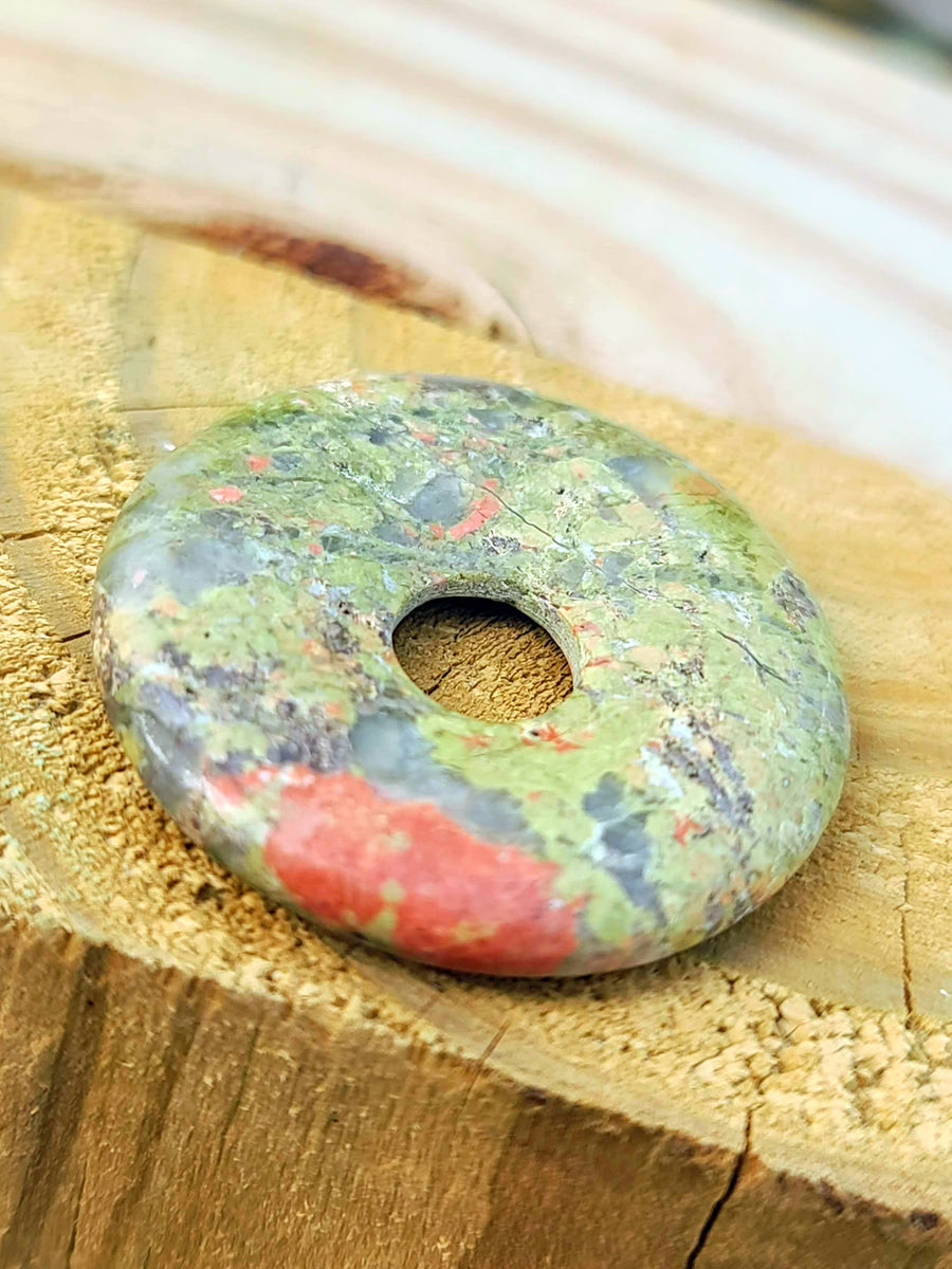 Unakite Donut Ring Holder w/ Air Plant