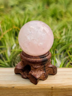 Small Wooden Crystal Stand