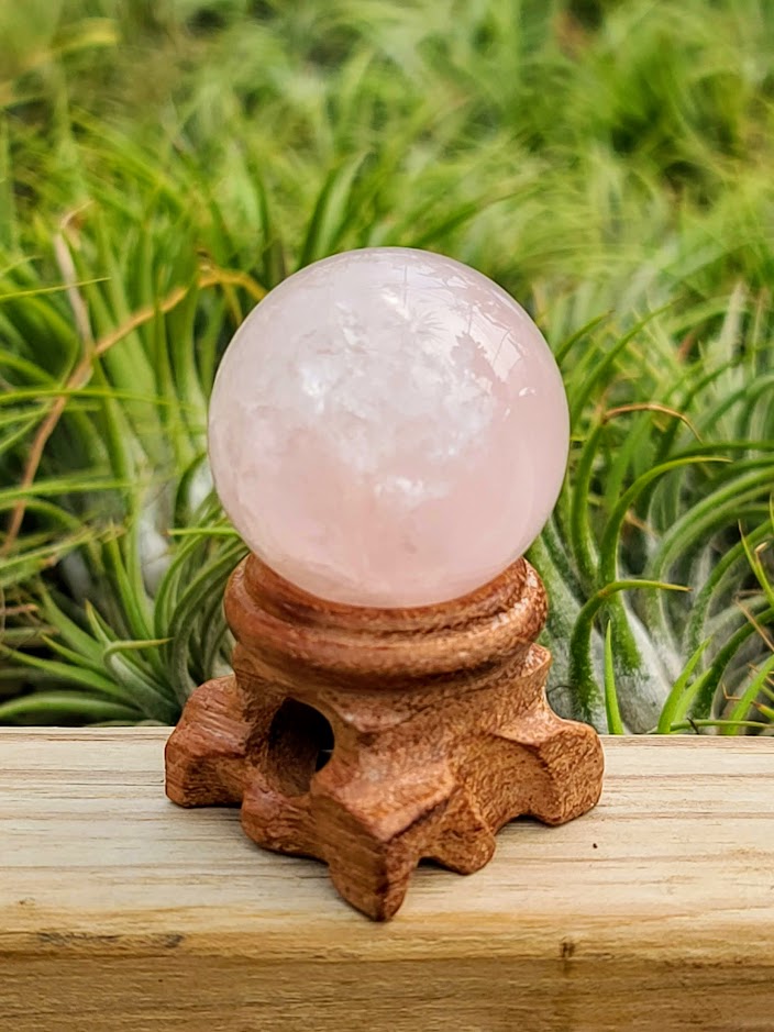 Small Wooden Crystal Stand