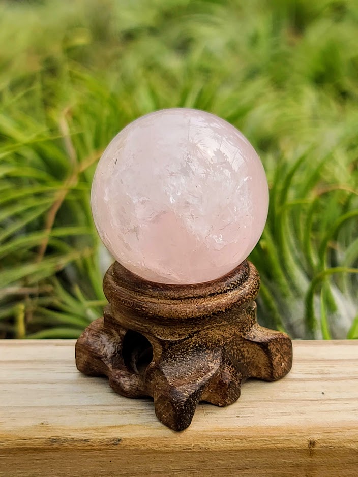 Small Wooden Crystal Stand