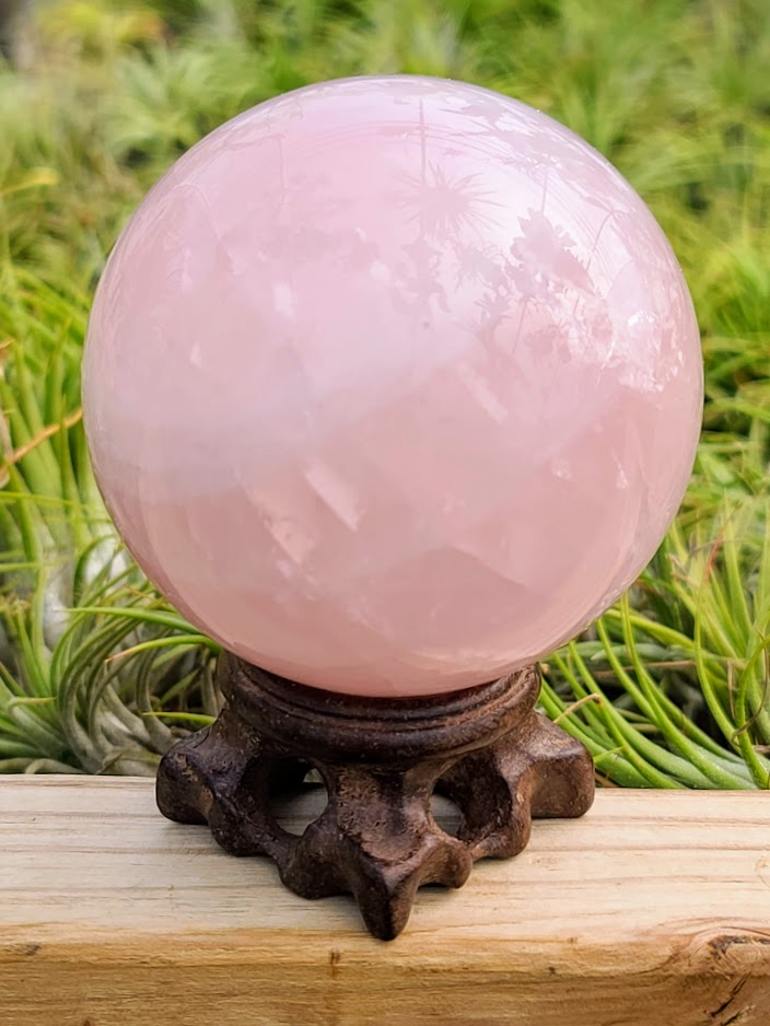 Large Wooden Crystal Stand