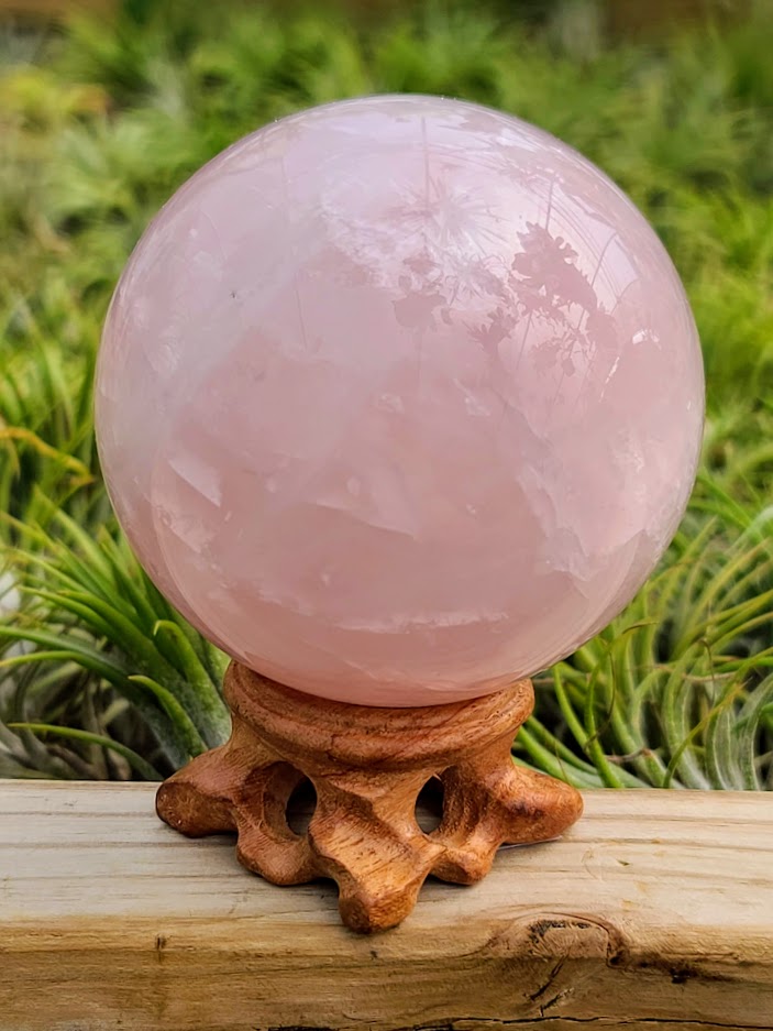 Large Wooden Crystal Stand