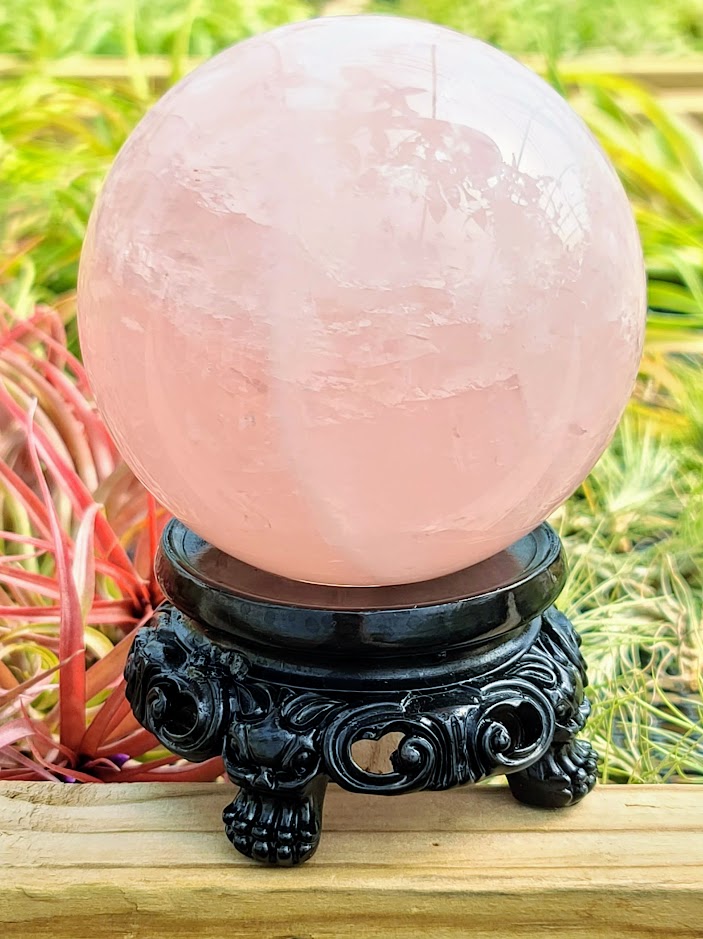 Large Black Crystal Stand