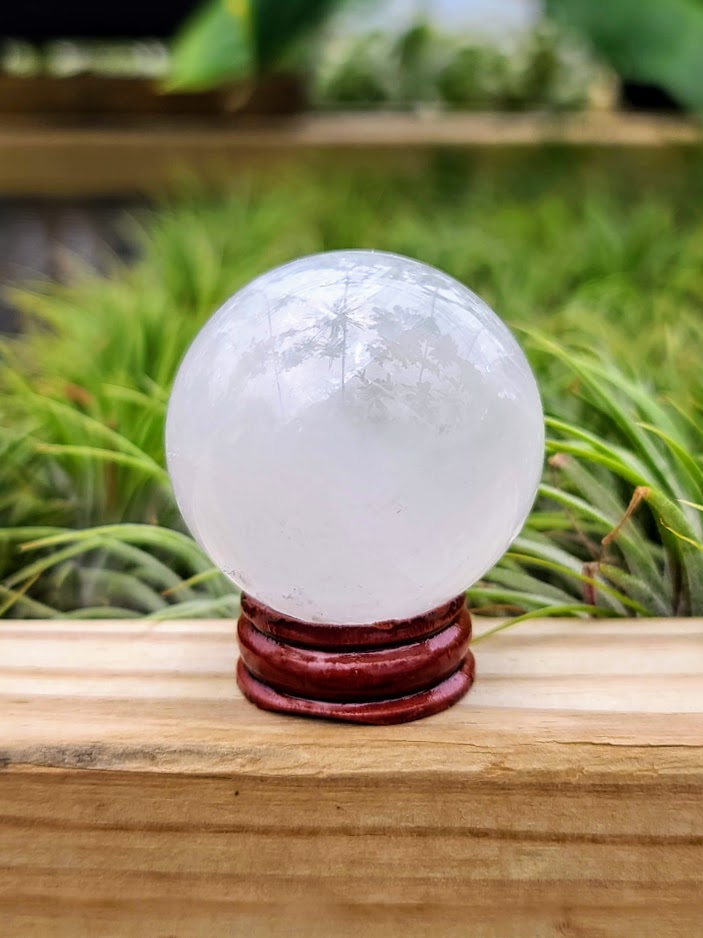 Small Wooden Crystal Stand