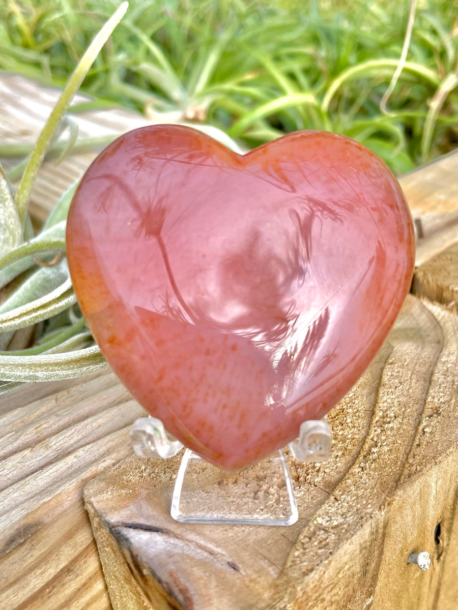 WYSIWYG- Druzy Carnelian Heart