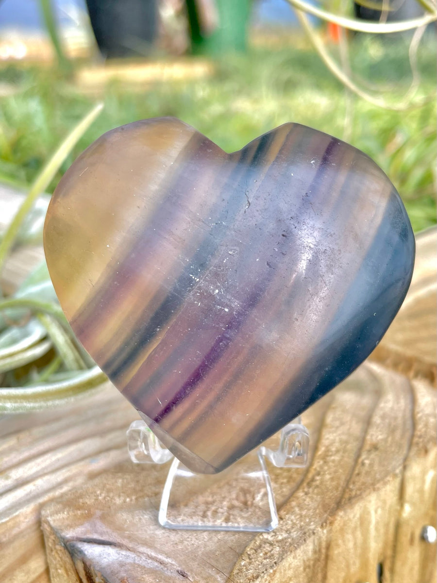 WYSIWYG- Fluorite Heart