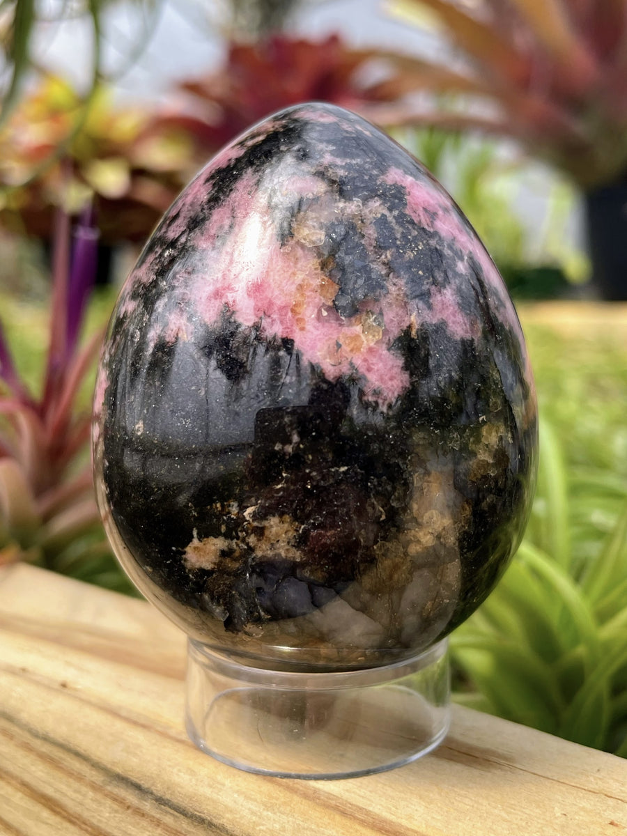 Rhodonite Crystal Egg - Sellers Choice