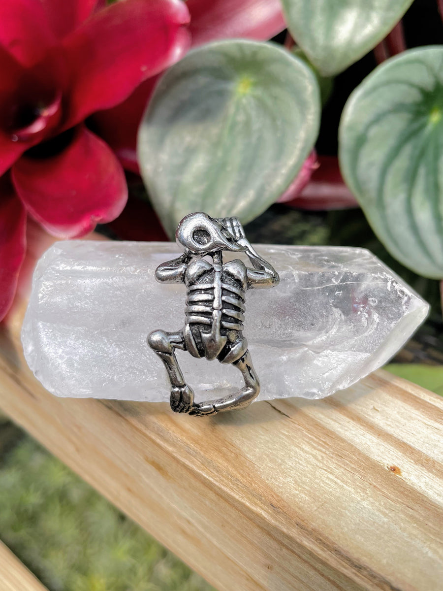 Clear Quarts Sleeping Skeleton Point
