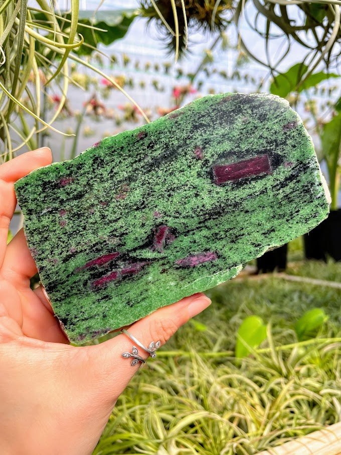 WYSIWYG- Ruby in Zoisite Slab