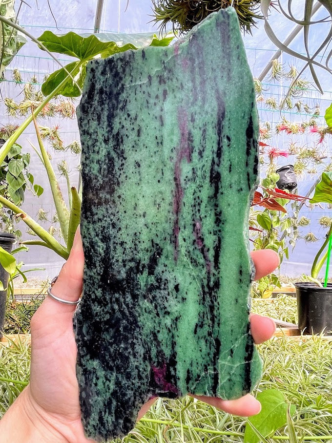 WYSIWYG- Ruby in Zoisite Slab