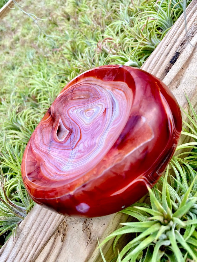 Druzy Carnelian Crystal Bowl