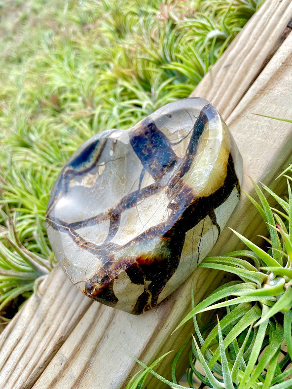 Septarian Crystal Heart Bowl