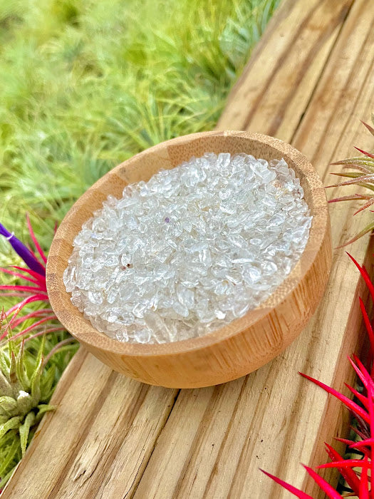 Clear Quartz Crystal Chips 1/4 cup (4oz)