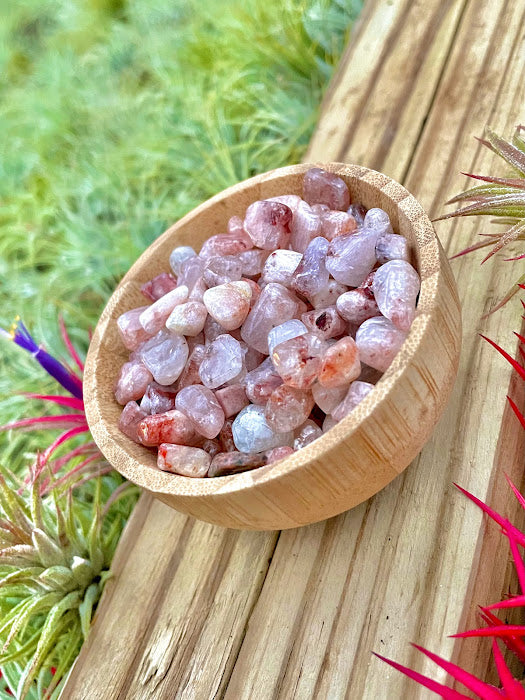 Fire Quartz Crystal Chips 1/4 cup (3oz)