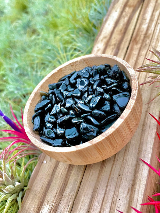 Obsidian Crystal Chips 1/4 cup (2.5oz)